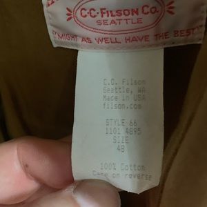 Filson 66 Tin Cloth Coat